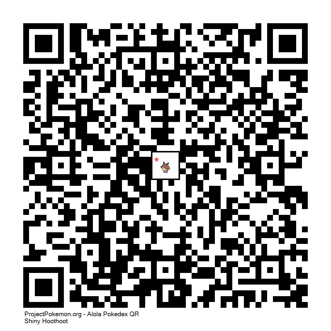 Cdigo QR de Hoothoot variocolor